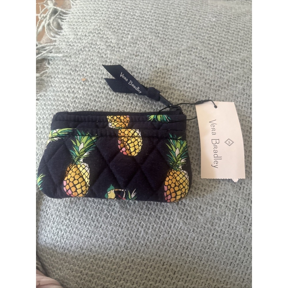 Vera Bradley Coin Purse Toucan Party NWT Fun Pineapple Design